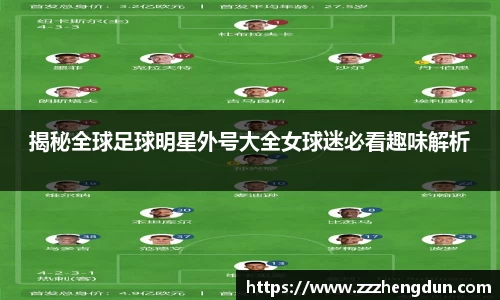 揭秘全球足球明星外号大全女球迷必看趣味解析